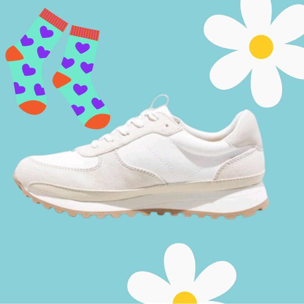 Cream & White Sneakers